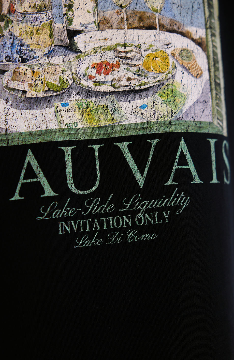 Lake-side Liquidity Oversized Tee in Black